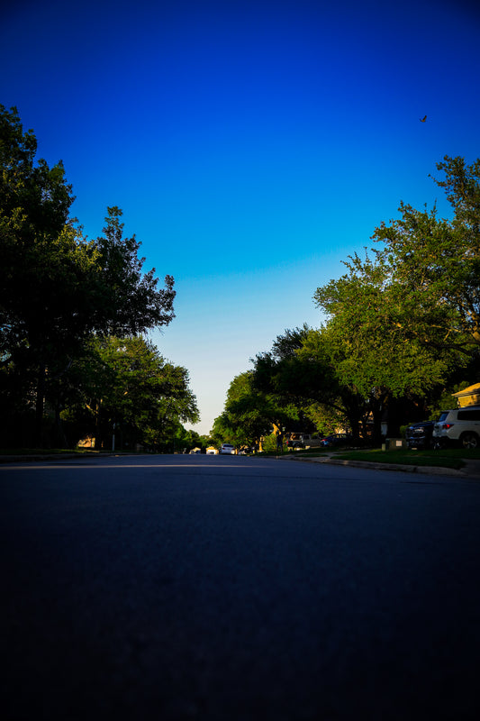 Residential Street - Sky View